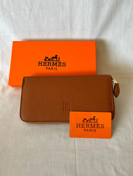 PORTE FEUILLE HERMES MARON