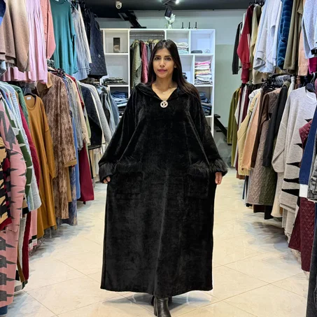 Jellaba forrure tendance