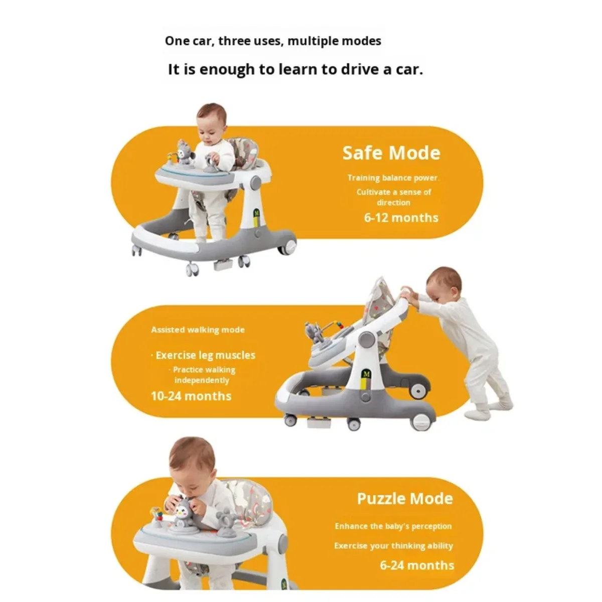 🚗 Le Vélo-Bébé 3-en-1 : Apprends à conduire comme un pro !🚗