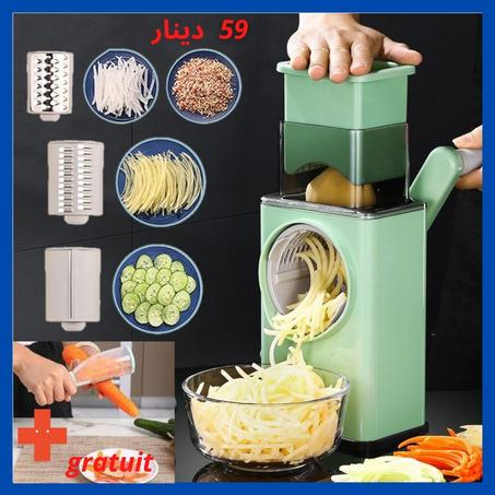 Trancheuse à légumes multifonction 3 en 1 + Couteau à éplucher