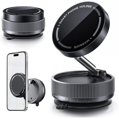 Support Téléphone Magnétique Magsafe 360° Rotatif à Ventouse