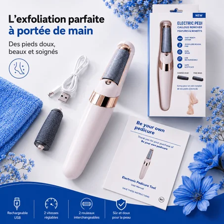 ✨Râpe Électrique Rechargeable Anti- Callosités