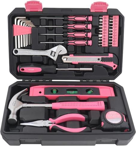 Apollo Tools DT9711P - Juego de herramientas para el hogar de 39 piezas en caja de herramientas con herramientas manuales esenciales para reparaciones diarias en el hogar, bricolaje y manuali