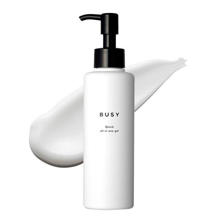 BUSY Gel hidratante 4 en 1 todo en uno – Tóner, suero, emulsión y crema en uno | Hidratación ligera con niacinamida, ceramidas y cica | Fabricado en Japón | 5.29 oz