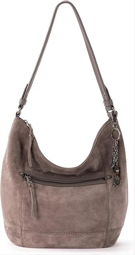 The Sak Sequoia Hobo Bag - Bolso grande de cuero de primera calidad para mujer para todos los días y viajes - Bolso duradero con bolsillo con cremallera