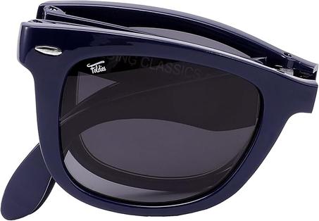 Foldies Classic - lentes de sol polarizados y plegables con gamuza de limpieza y funda de piel