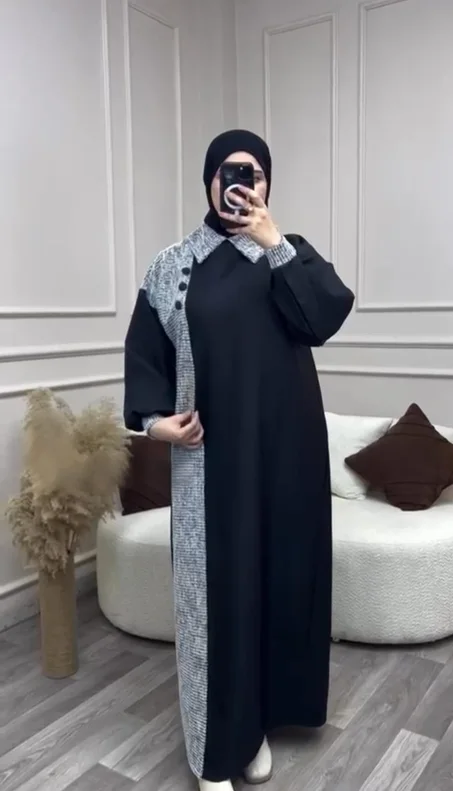 Robe moderne en tissu d'hiver