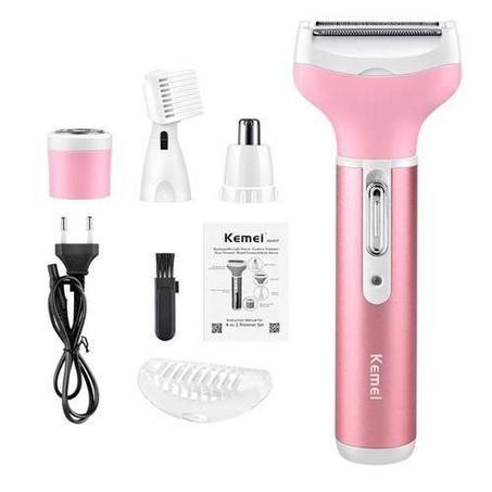 Kemei tondeuse de femmes sante et beauté M-6637 Electric 4 in 1 Rechargeable
