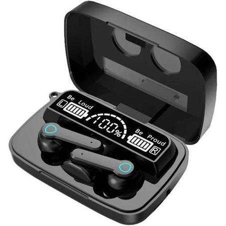 Écouteurs 3D, TWS M19 avec contrôle tactile sans fil Bluetooth 5.1 avec microphone