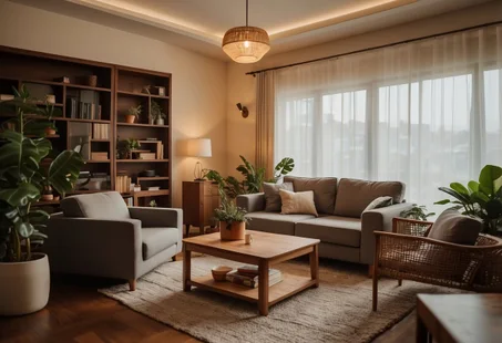 المنزل، الحديقة والأثاث