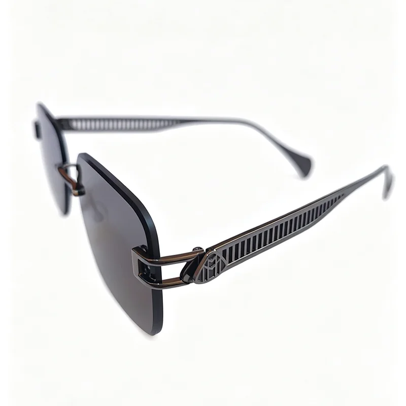 Maybakh Rimless  Black/Black color Photochromic UV 400