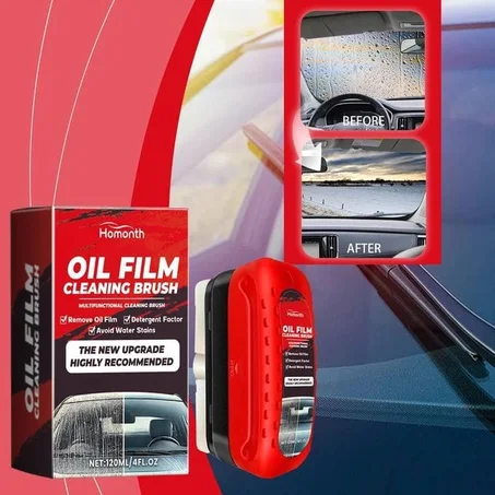 Car Glass Cleaning Brush and Oil Film Remover – فرشاة تنظيف زجاج السيارة وإزالة طبقة الزيت