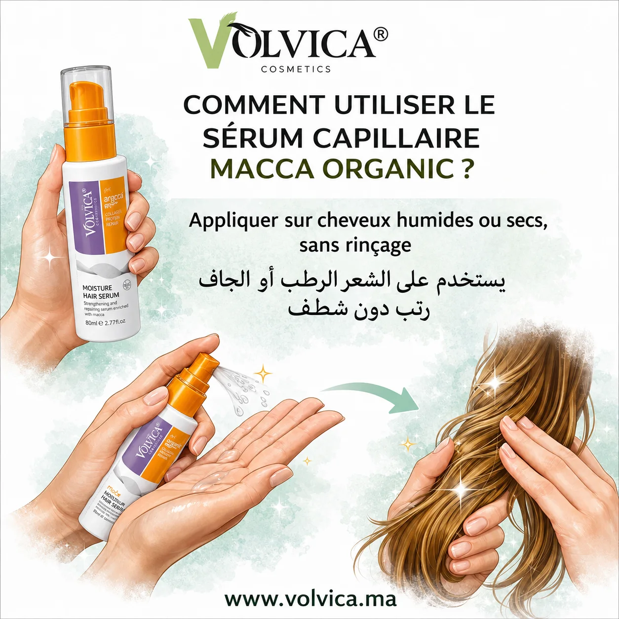 Sérum Cheveux Capillaire Macca Organic (80 ml)