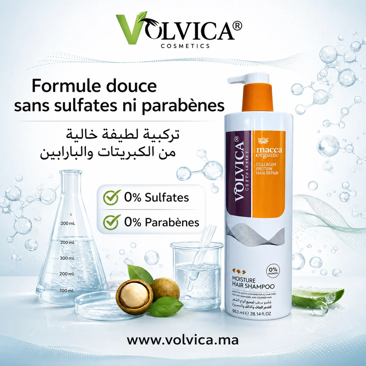 Pack Volvica Macca Organic Hair Care 3 IN 1
