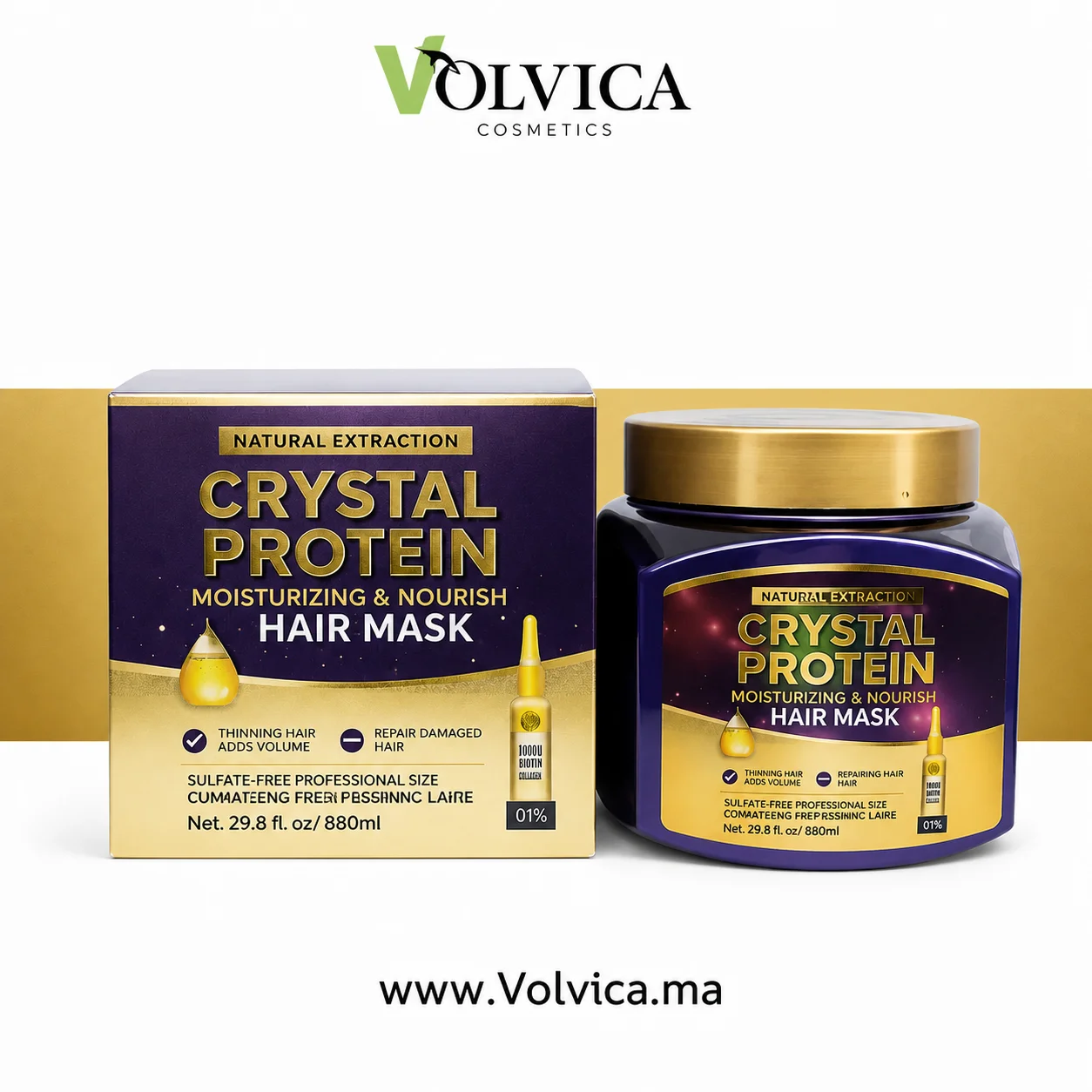 Masque Capillaire Crystal Protein (880 ml)
