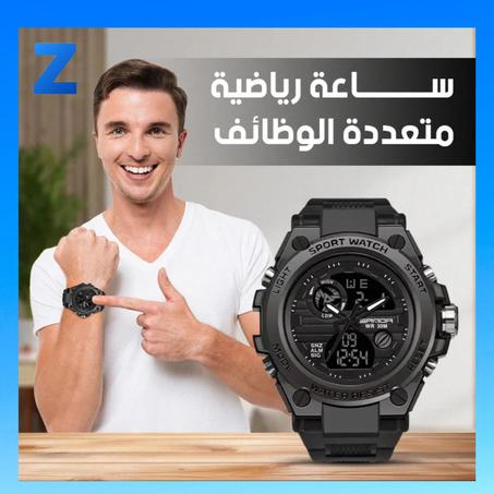 Sanda Sports Watch 🕶️ ساعة الرجال الأنيقة – تصميم رياضي يجمع القوة والأسلوب-💪 ساعة واحدة... تجمع بين الأداء العالي والمظهر الفخم.