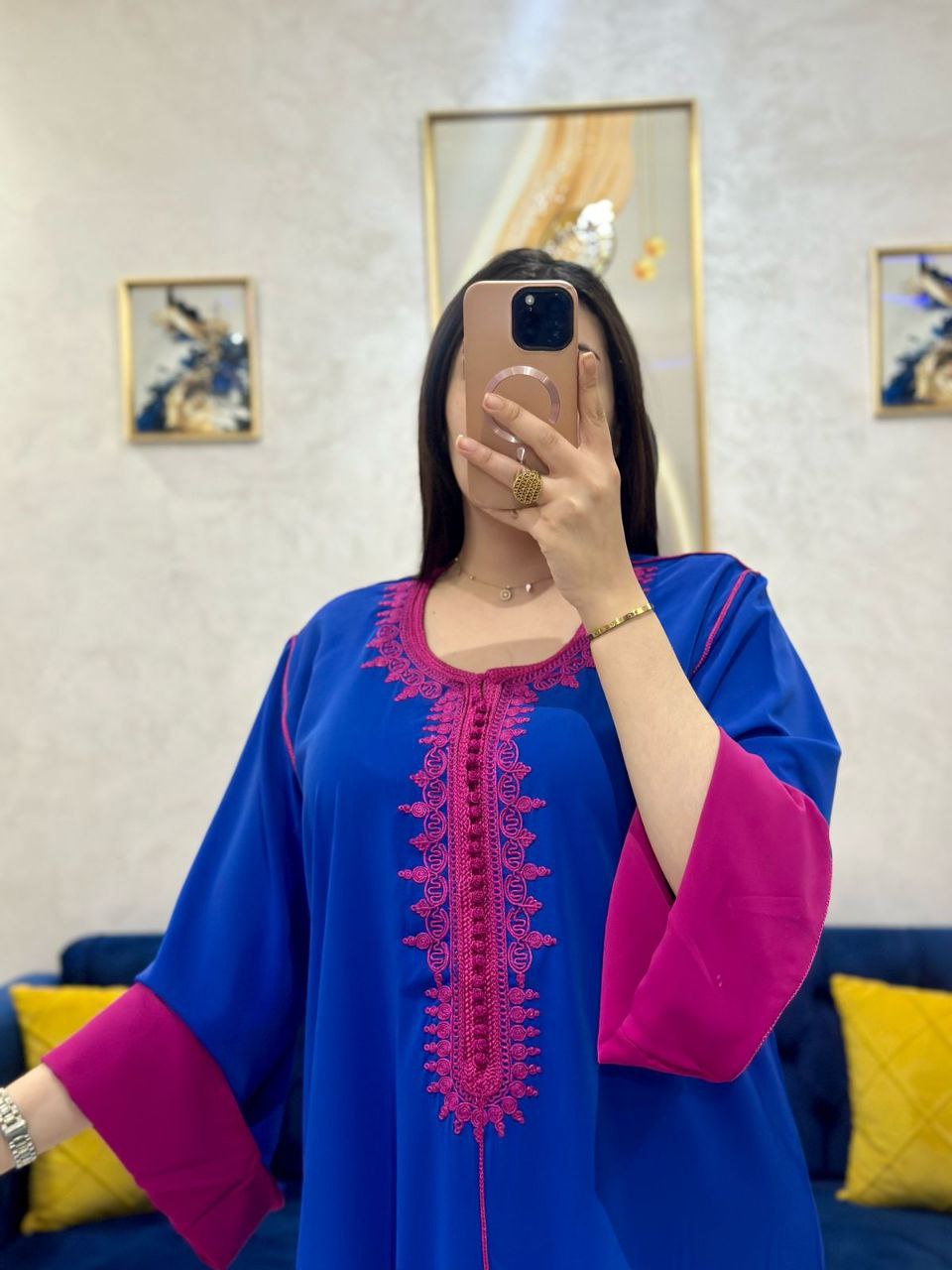 قُــــفطان كرناج بالطرز العقاد 🪢👌 ثوب كْـــــــــريب كوريا