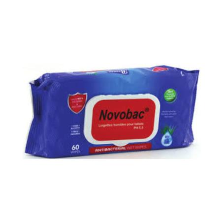 NOVOBAC LINGETTES HUMIDES POUR BEBE B60