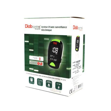 DIABCONTROL LECTEUR D'AUTO SURVEILLANCE GLYCEMIQUE TD-4279