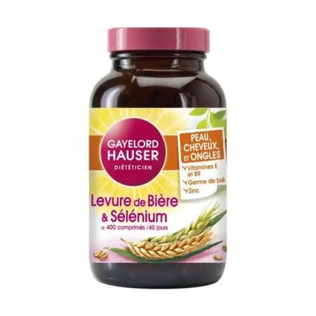 GAYELORD HAUSER LEVURE DE BIERE ET SELENIUM 400 COMPRIMÉS