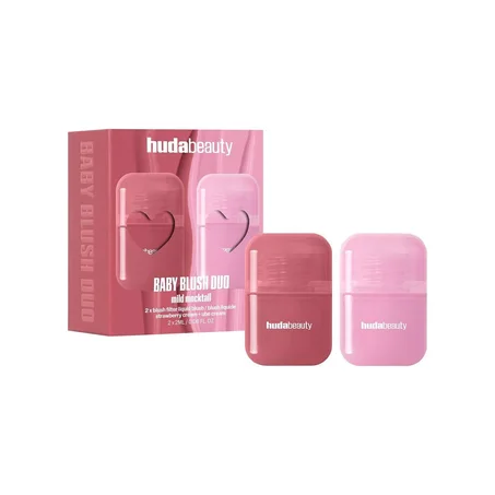 HUDA BEAUTY Baby Blush Duo Mild Mocktail - Strawberry Cream + Ube