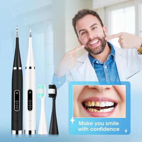 Détartreur dentaire et brosse à dents Électrique 5 Modes avec Miroir – قشارة الأسنان وفرشاة الأسنان الكهربائية 5 أوضاع مع مرآة😁✨