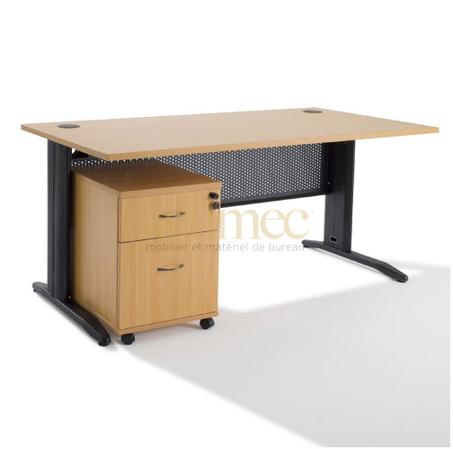 Bureau piétements métalliques sur mesur