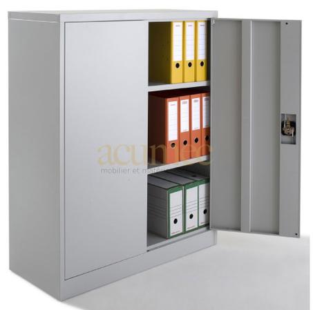 Armoire à portes battantes, monobloc, H100