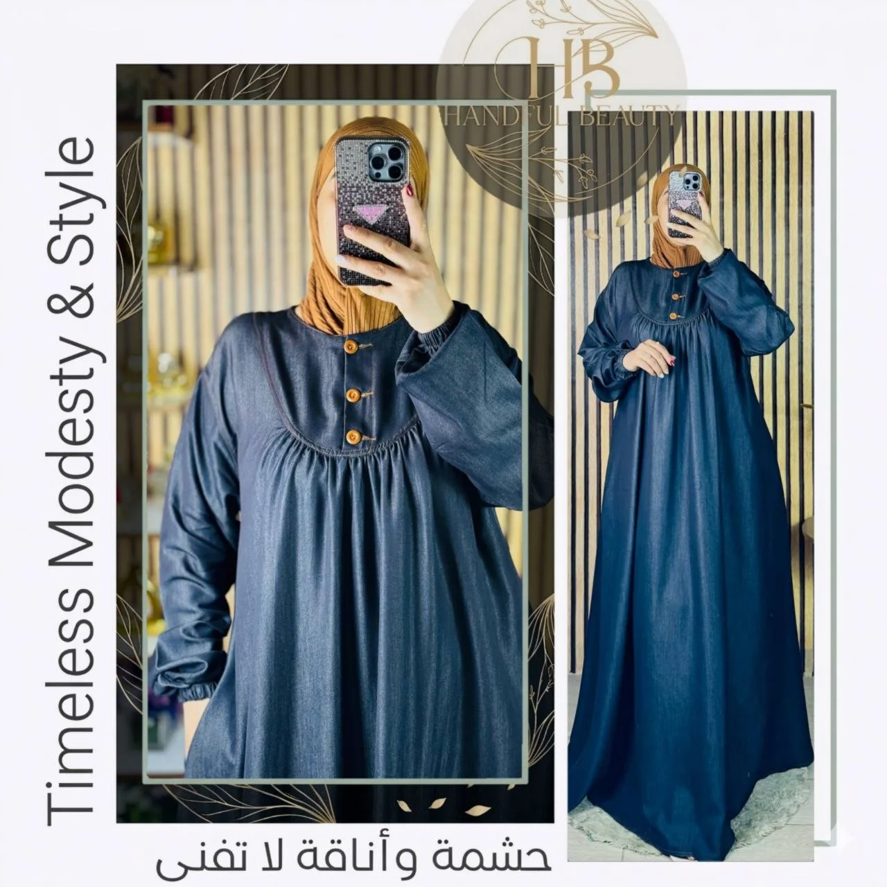 Robe Longue avec Perles – Tissu Tencel Premium Élégant