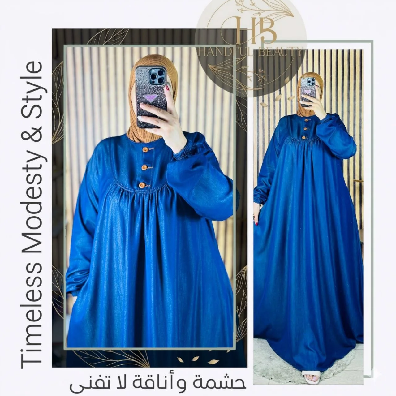 Robe Longue avec Perles – Tissu Tencel Premium Élégant