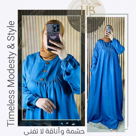 Robe Longue avec Perles – Tissu Tencel Premium Élégant