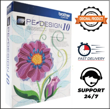 Brother PE Design 10 Digitizing Software Original Product ⭐ Embroidery Machine⭐