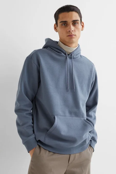 Dark Grey Simple Hoodie