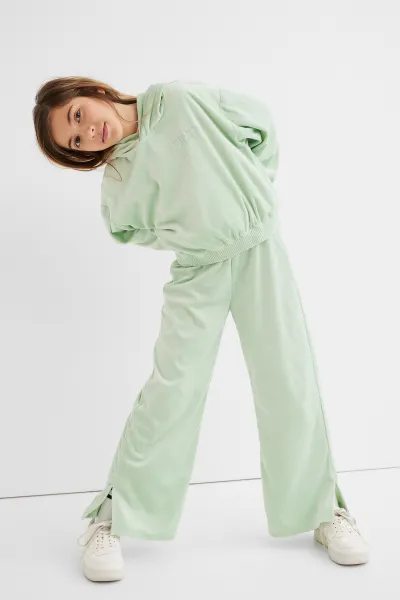 Light Green 2-piece Velour Set