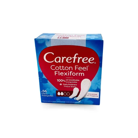 Carefree  Cotton Feel Flexiform x56  Liners