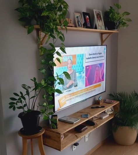 Meuble TV FLOTTANTE - Étagère murale