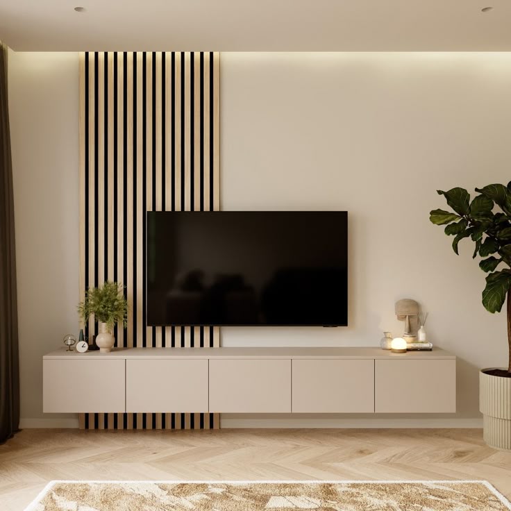 Meuble TV FLOTTANTE - Étagère murale