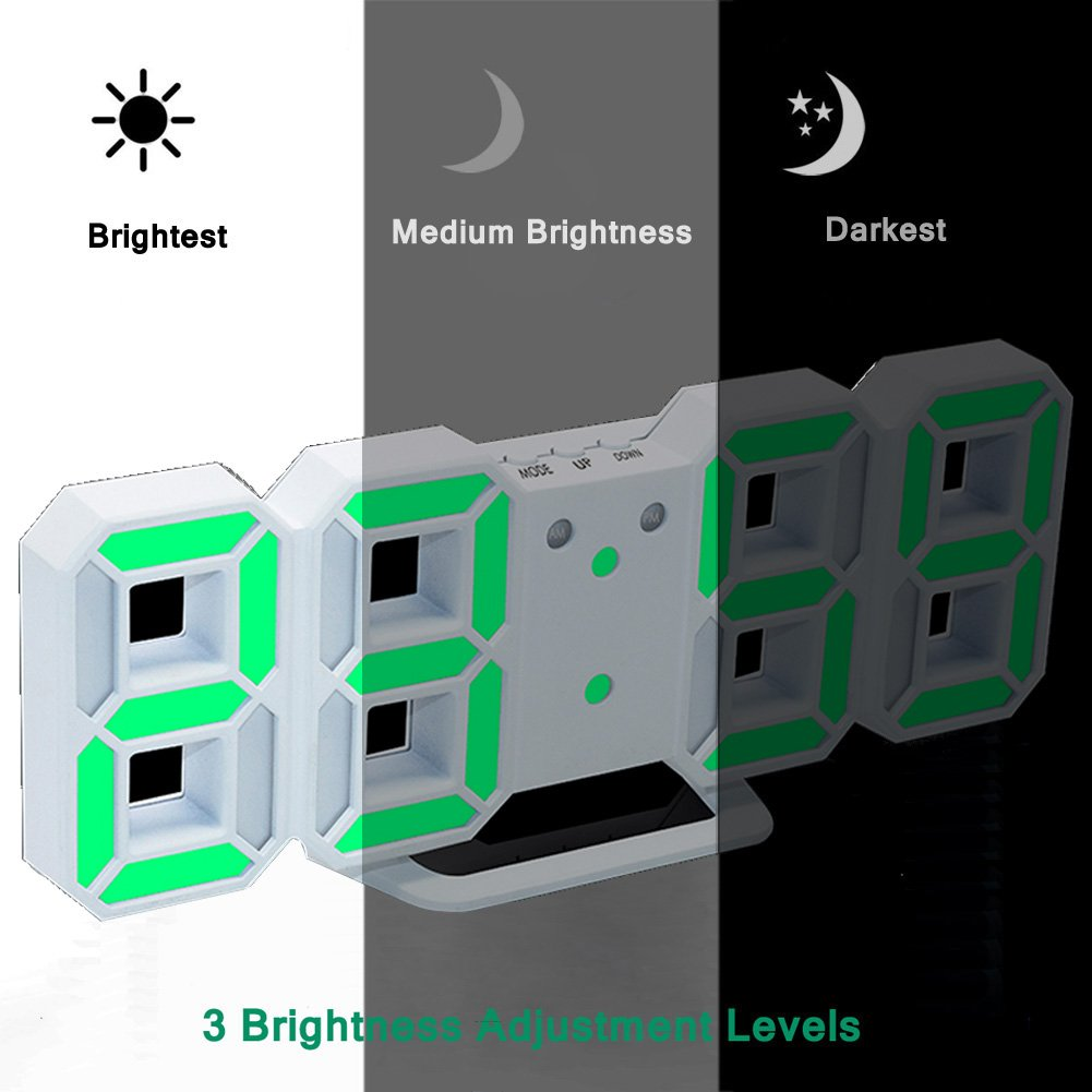 ساعة و منبه رقمي بتصميم هندسي عصري – لأن الوقت يستحق أن يُعرض بأناقة