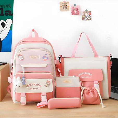 🌟حقيبة مدرسية 5 في 1 لمن يحبون التميز