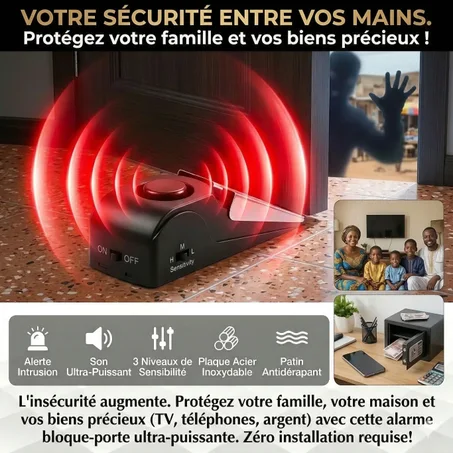 Un dispositif pour empêcher les voleurs d'entrer par la porte