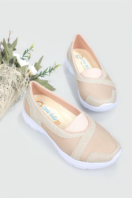 Chaussures orthopédiques respirantes beiges S-2290