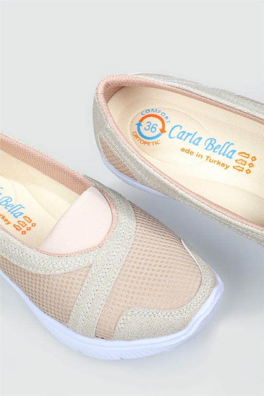 Chaussures orthopédiques respirantes beiges S-2290