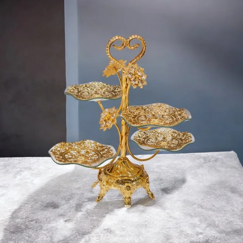 حامل تقديم فاخر بـ 4 طوابق