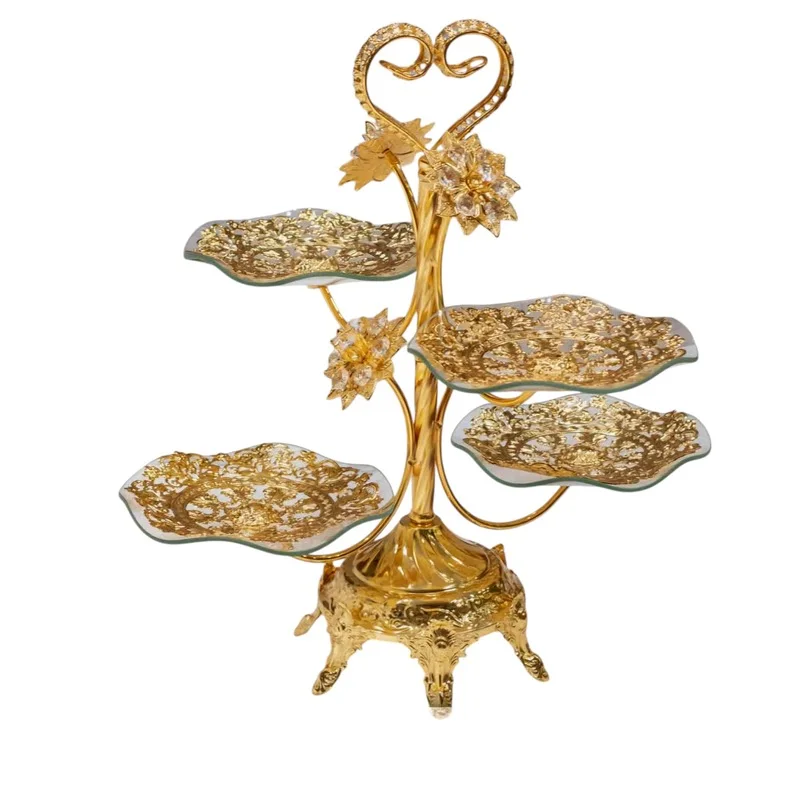 حامل تقديم فاخر بـ 4 طوابق