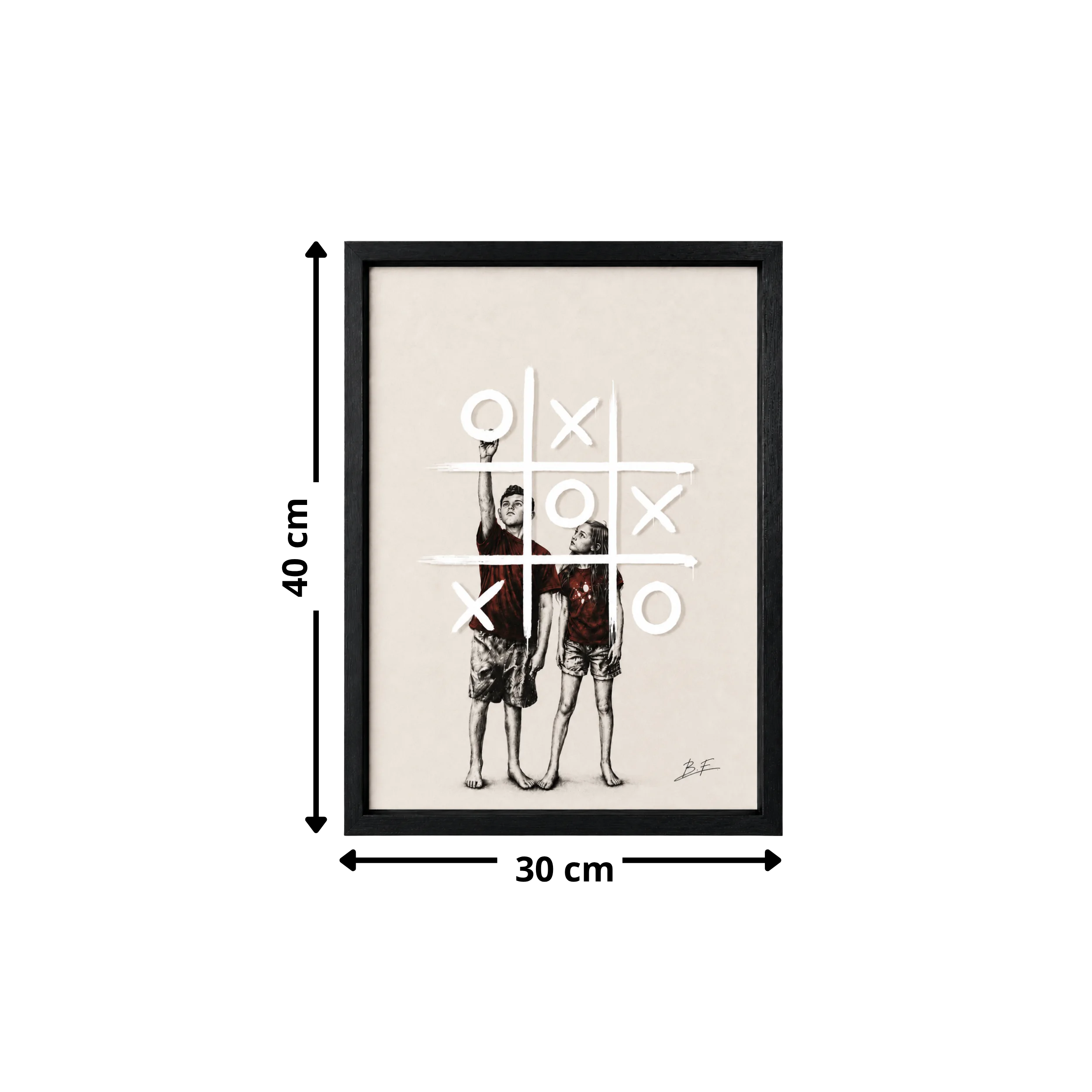 𝗔̀ 𝗧𝗼𝗶 𝗱𝗲 𝗝𝗼𝘂𝗲𝗿 — 𝗧𝗮𝗯𝗹𝗲𝗮𝘂 𝗮𝗿𝘁𝗶𝘀𝘁𝗶𝗾𝘂𝗲 𝟯𝟬 × 𝟰𝟬 𝗰𝗺