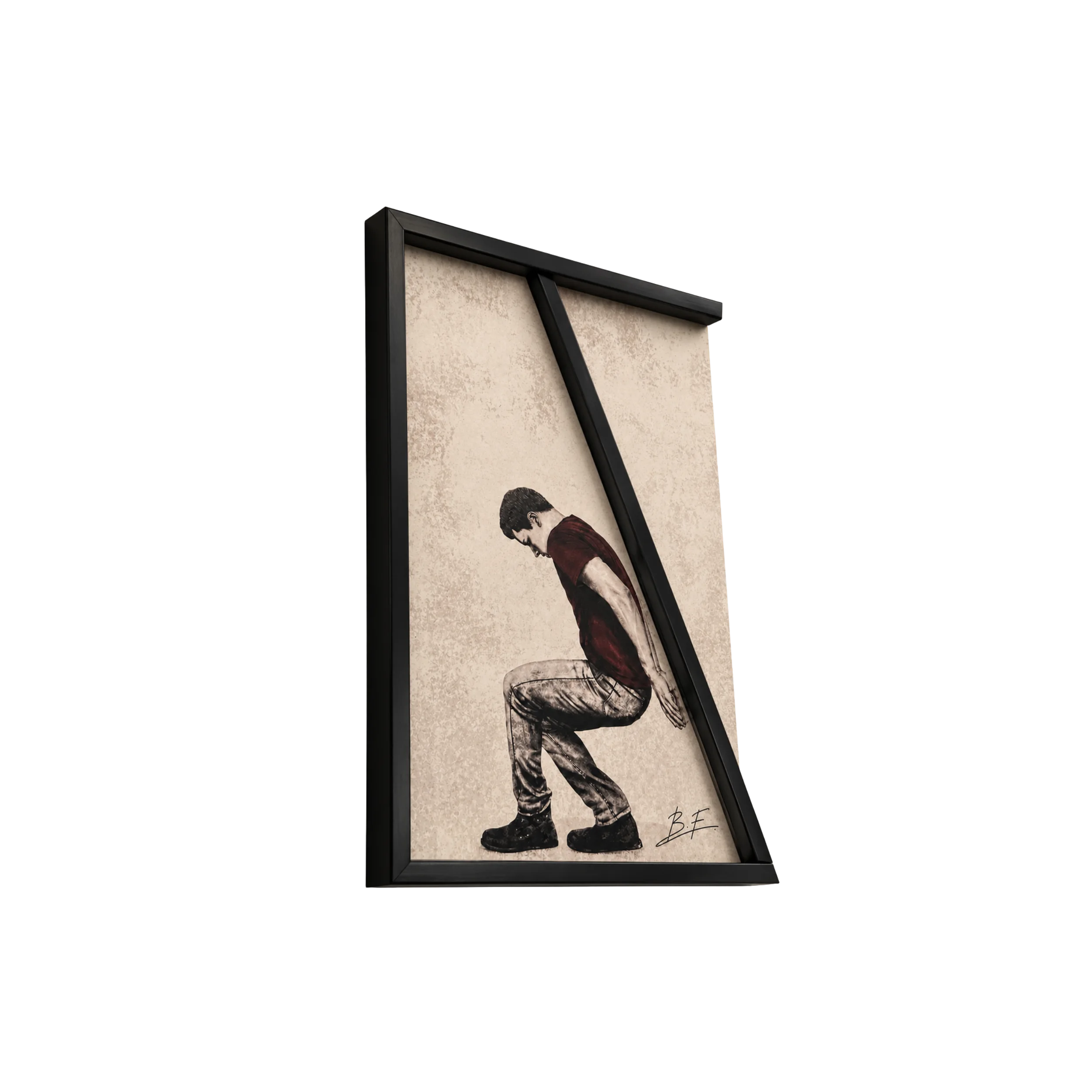 𝗟𝗲 𝗣𝗼𝗶𝗱𝘀 — 𝗧𝗮𝗯𝗹𝗲𝗮𝘂 𝗮𝗿𝘁𝗶𝘀𝘁𝗶𝗾𝘂𝗲 𝟯𝟬 × 𝟰𝟬 𝗰𝗺