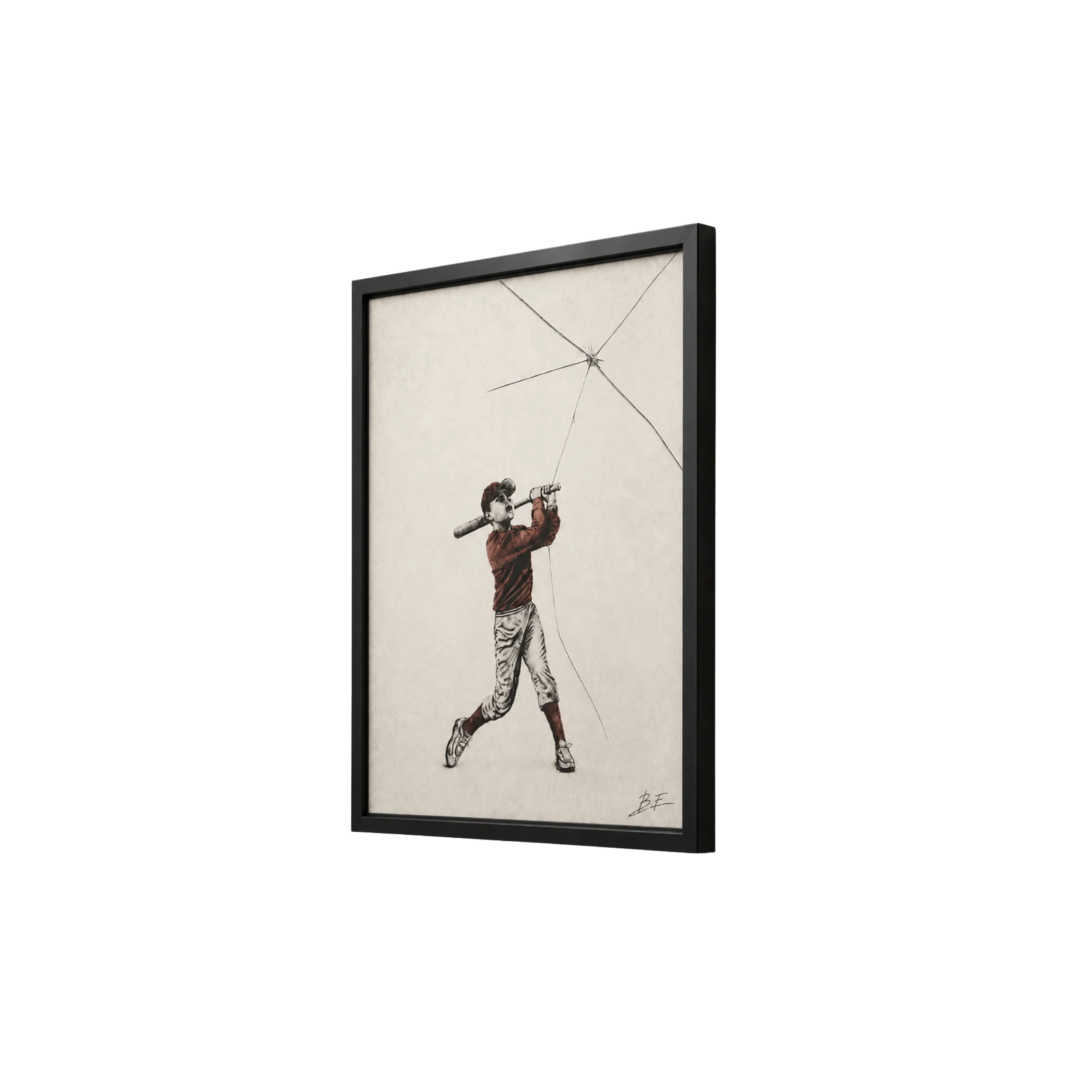 𝗙𝗿𝗮𝗽𝗽𝗲𝗿 𝗣𝗹𝘂𝘀 𝗟𝗼𝗶𝗻 — 𝗧𝗮𝗯𝗹𝗲𝗮𝘂 𝗮𝗿𝘁𝗶𝘀𝘁𝗶𝗾𝘂𝗲 𝟯𝟬 × 𝟰𝟬 𝗰𝗺