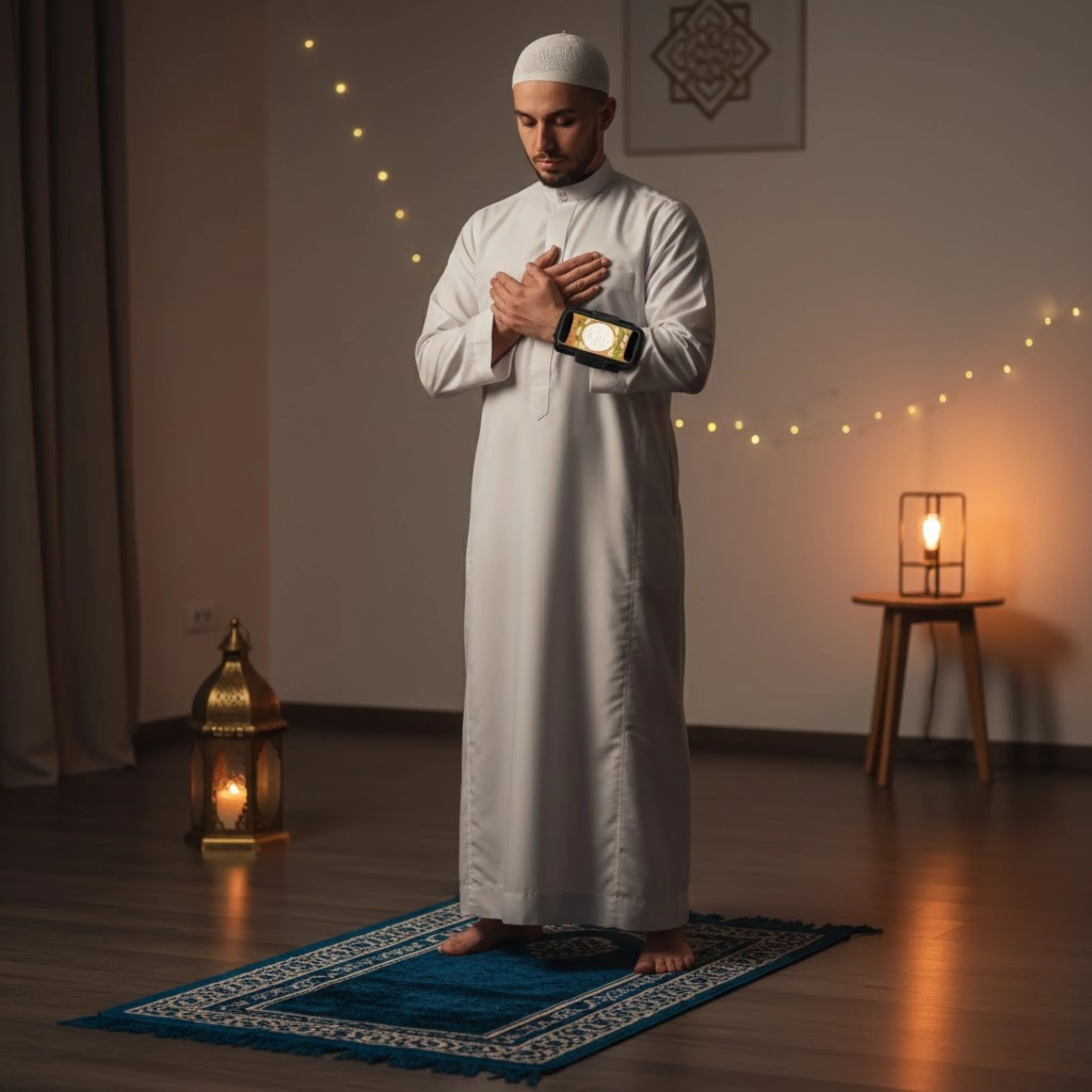 حامل الهاتف أثناء الصلاة + هدية