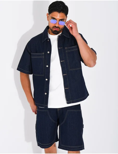 ENSEMBLE JEAN CHEMISE ET SHORT