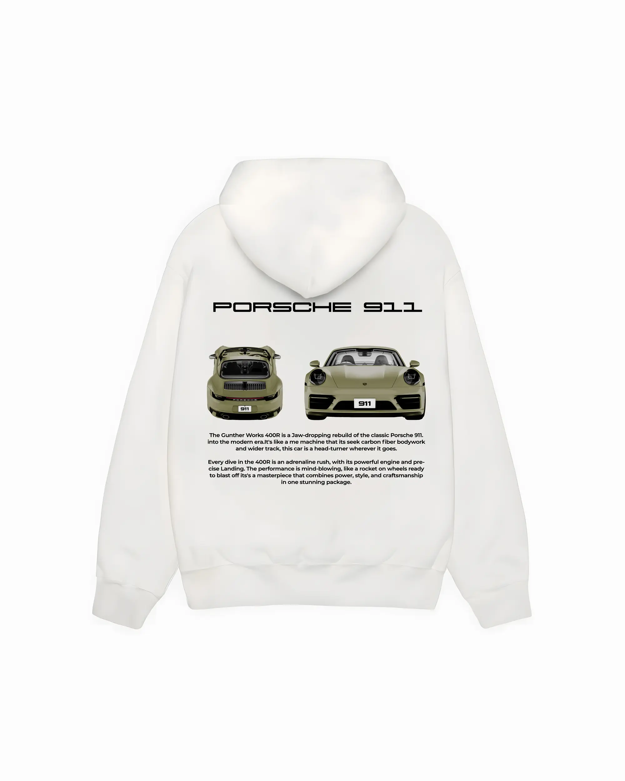 Porsche 911 Green White Hoodie
